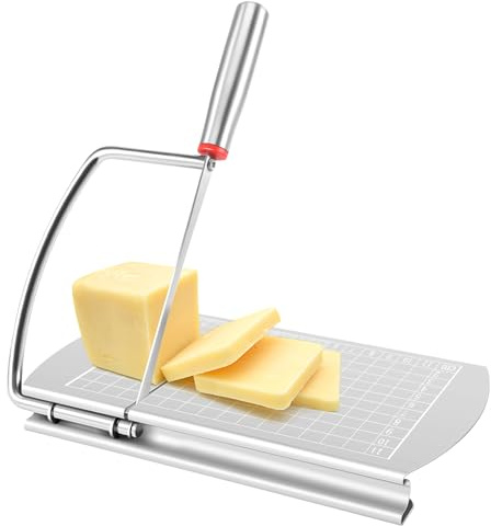 Qarmijaer Cortador de queso para salchicha de mantequilla de queso dura y semidura