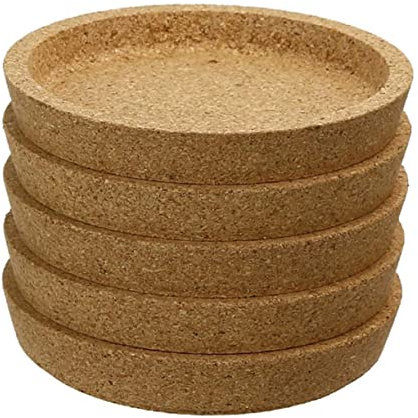 PRETYZOOM 5piezas Mantel De Corcho para Comida Posavasos Individuales Protector De Mesa para Hogar y Oficina