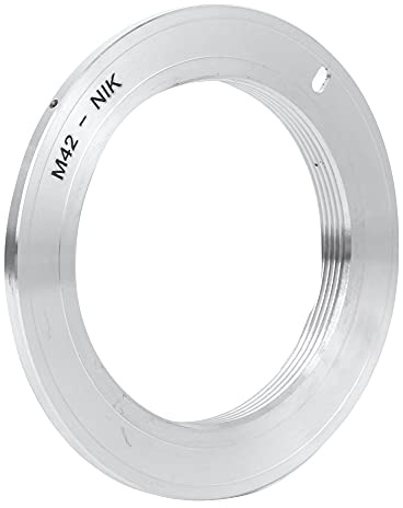Bague d'adaptation d'objectif M42-NIK, Bague d'adaptation de Montage d'objectif en Alliage d'aluminium pour Objectif de Montage M42 pour Appareil Photo D3000/D300s/D3100/D00