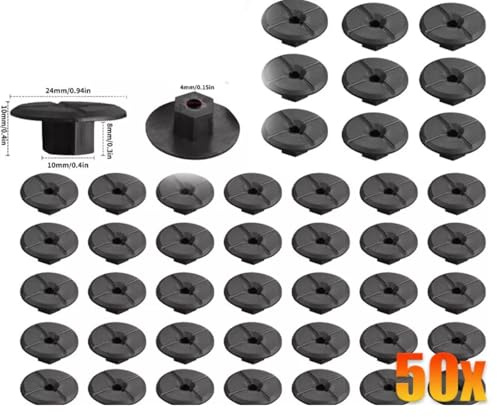 Dixhills Dado in plastica per deflettore ruota, clip di fissaggio, codice articolo A2019900050 51711958025, 50 pezzi
