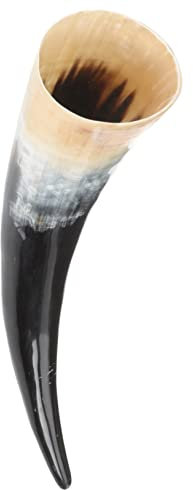Cabilock Tasse En Corne De Viking Grosse Capacité, Chope à Boire En Corne Naturelle, Coupe Artisanale Pour Vin Et Bière, Déco Médiévale, Sans Socle, Objet Décoratif Authentique