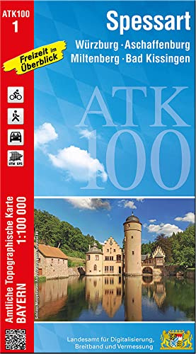 ATK100-1 Spessart (Amtliche Topographische Karte 1:100000): Würzburg, Aschaffenburg, Miltenberg, Bad Kissingen (ATK100 Amtliche Topographische Karte 1:100000 Bayern)