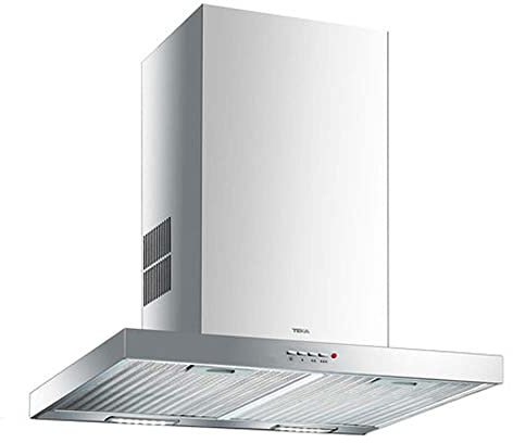 TEKA Campana Decorativa de Pared 60 cm con Motor de Doble Turbina, 3 Velocidades, 2 Lámparas LED, Extracción máx. 433 m3/h, DSJ 650