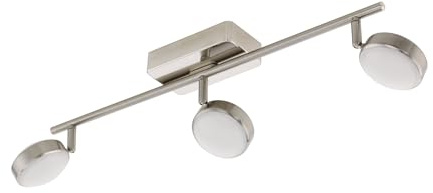 EGLO connect LED Deckenspot Corropoli-C, Smart Home Spot 3 flammig | Deckenlampe aus Stahl und Kunststoff, Farbe: Nickel matt, weiß, dimmbar, Weißtöne und Farben einstellbar