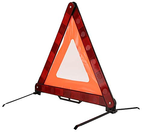 Elprico Große Stabilität Auto reflektierende Zeichen, bequem, dreieckige Warnzeichen zu tragen, hell genug für Auto Pannenstraße BAU