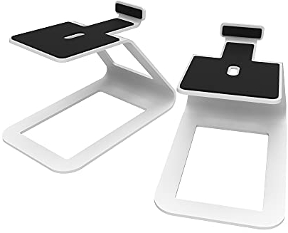 Kanto SE4W Erhöhter Desktop-Lautsprecherständer für mittelgroße Bücherregal-Lautsprecher und mittelgroße 7,6 cm - 10,2 cm Studiomonitore | 14,2 cm hoch | unterstützt 4,1 kg | Dämpfung 2,0 mm