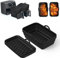 Silicone Air Fryer Liners Dual Zone,2-Pack Rectangle 8.6 x 5.5,[Upgraded] Thickened Reusable Foldable Air fryer Silicone Liners for Ninja AF300UK AF400UK and Other Double Basket Air Fryers