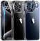 TAURI 3 in 1 Clear for iPhone 15 Pro Case, and 2X HD Screen Protector, [Not-Yellowing] [12 FT Grade Protection] Shockproof Phone Case for iPhone 15 Pro 6.1 inch
