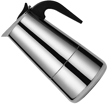 BESTonZON Caffettiera Acciaio Inossidabile Da Tazze Macchina Per Stovetop Elettrica Portatile Design Moderno Casa o Ufficio