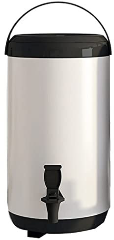 ANSNOW Getränkespender Mit Wasserhahn, Kommerzieller Heißwasserspender, Isolierbehälter Für Milchtee, Glühwein, Kaffeeurne Mit Klappbarem Ständer, Hält 6–8 Stunden Warm/-/6L