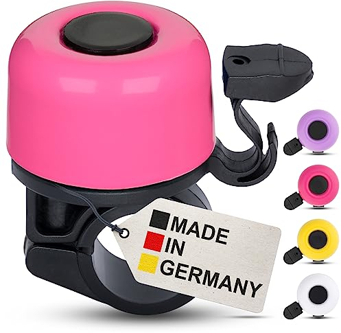 Fahrradklingel Kinder – Pink – Bunte Fahrradklingel Mädchen, Fahrrad Klingel Kinderfahrrad, Klingel Fahrrad Kinder und Laufrad – klingelt laut, einfache Montage