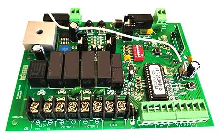 MEIVIYA Apricancello Elettrico Scheda Motore apriporta Battente Scheda Circuito Controller Motore 24VDC (Telecomando Opzionale)(Kit 3)