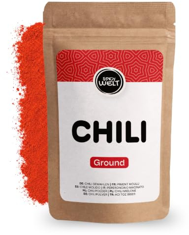 Spicy Welt Chile en Polvo (1kg) - Chile Molido – para Sazonar Platos, Salsas y Adobos | Sabroso, Rojo y Versátil | 100% Natural & Sin Aditivos