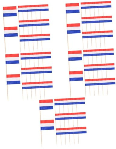 Cabilock 500 Piezas De Palillos De Bandera para Frutas Palillos De Bandera Decorados para Cupcakes Palillos De Cupcakes De Colores Campestres Palillos Decorativos para Comida Palillos