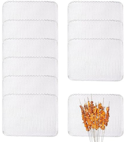 10 Mesh Mesh Net Grill Mat for Camping Grate Mesh Non-stick Steaks - Kitchen Screen Mat for Food for BBQ Garden, Picnics