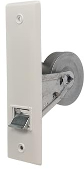 Winrodoor Unterputz-Gurtwickler mit Mechanik – 5 Meter Gurt – 23 mm Gurtaufnahme – 165 mm Lochabstand – weiße PVC-Abdeckhaube – vorgespulte Mechanik