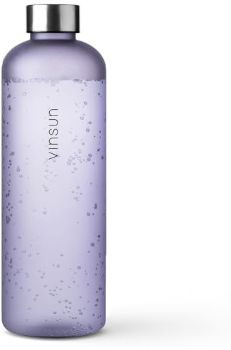 VINSUN Gourde Sport 1,5l - Reutilisable, Tritan sans BPA, Étanche, Légère | Convient aux Boissons Gazeuses - Bouteille d'Eau pour Velo, Randonnee, Voyage, Fitness, Camping, Travail, École