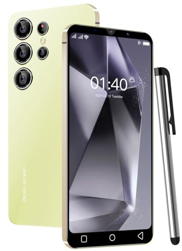 CatCalls Günstiges Smartphone, 5,0 Zoll, Android 9.0, 16 GB ROM, Dual-SIM, Dual-Kamera, Gesichtserkennung, GPS, WiFi (S25Ultra-Gold)