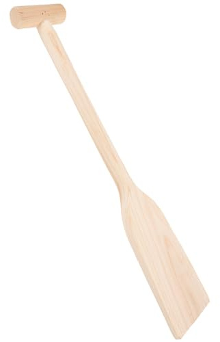 BESTonZON Pagaie en Bois Légère 50 CM X 10 CM X 2 CM pour Petits Bateaux à Pagaie Rame Robuste Unisexe pour Canoës et Bateaux Fluviaux Pagayer sur Lacs et Rivières