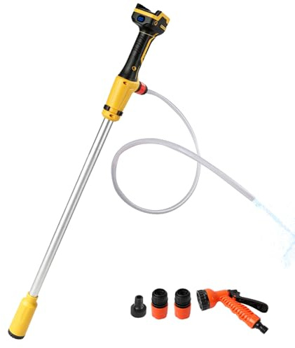 Pompa di trasferimento dell'acqua senza fili compatibile con batteria Dewalt da 20 V, pompa sommergibile portatile da 16000 giri/min, per piscina, giardino, stagno, barca, barili di pioggia, drenaggio