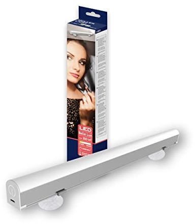 Müller-Licht Lampe de Salle de Bain et Miroir Belle Lux en Plastique Blanc 300 mm