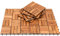 Sonnewelt - Piastrelle in legno di acacia, 1 m², 30 x 30 cm, per balconi, terrazze, portici e giardini, 11 pezzi