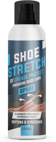 Shoe Stretch Spray - Soften & Stretch Shoes & Boots - Leather Shoe Stretcher - Works on Leather Shoes, Including Suede & Nubuck - Eliminates Pressure Points - Effective on All Footwear for Women & Men