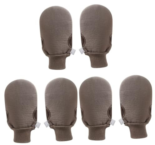 minkissy 6stücke Duschhandschuhe Universelle Körperbürste Für Sanfte Hautpflege Und Peeling Für Erwachsene Und Studenten Mit Reinigendem Effekt Kaffee-farbe