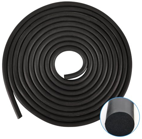 Cordon d'étanchéité rond EPDM - 5 m de diamètre - Diamètre : 10 mm - Fil de remplissage - Profilé de remplissage - Joint d'étanchéité pour joints et crevasses en béton
