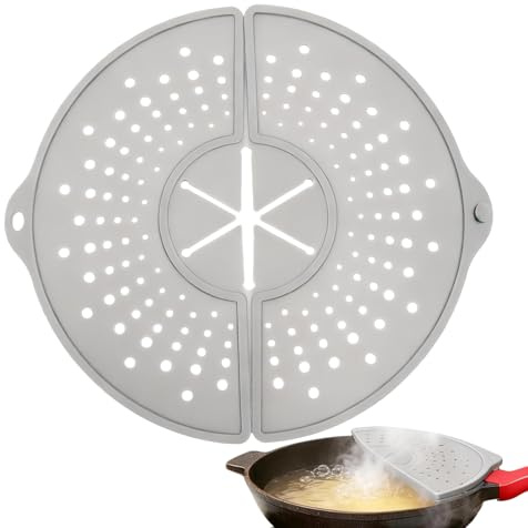 Protección contra salpicaduras, plegable y resistente al calor, de silicona para protección contra salpicaduras, para sartenes, ollas, cocinas, apartamentos, residencias, restaurantes