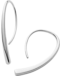 Skagen Damen Edelstahl Ohrringe ELIN, Ohrbügelverschluss, poliert