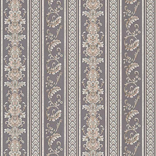 Papier peint intissé baroque Tapisserie 335475 33547-5 A.S. Création Hermitage 10 | Gris/Noir/Anthracite | Rouleau (10,05 x 0,53 m) = 5,33 m²