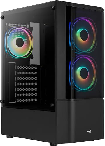 GEH AeroCool Midi Quantum v3 Black MicroATX/ATX/MiniITX, Quantum-G-BK-v3