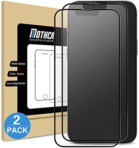 Mothca Mattes Panzer Schutz Glas für iPhone 13 Pro Max/14 Plus, 2 Stück | Matte Schutzfolie mit Nano-Ätztechnik, Anti-Reflex folie, Anti-Glare Full Cover Screen Protector, Anti-Fingerabdruck