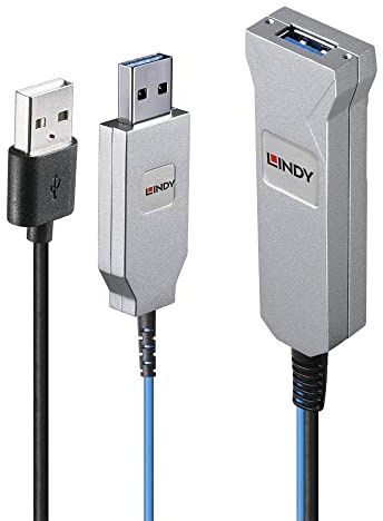 LINDY Câble Fibre Optique USB 3.0, 30m