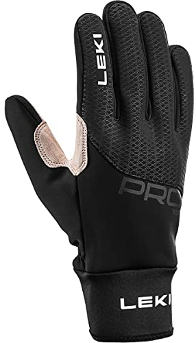 LEKI PRC Premium ThermoPlus Handschuhe, Black-Sand, EU 8,5