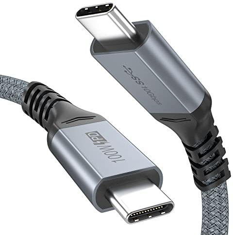 ULT-WIIQ USB C auf USB C Kabel 100W 10Gbps 5m, USB C 3.2 Gen2 Datenkabel, PD 3.0 QC 4.0 eMarker Schnellladen, 4K@60Hz 2K165Hz HDR Videoübertragung für Laptop, Handy, Tablet, SSD, Monitor, USBC Geräte
