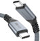 ULT-WIIQ USB C auf USB C Kabel 100W 10Gbps 5m, USB C 3.2 Gen2 Datenkabel, PD 3.0 QC 4.0 eMarker Schnellladen, 4K@60Hz 2K165Hz HDR Videoübertragung für Laptop, Handy, Tablet, SSD, Monitor, USBC Geräte