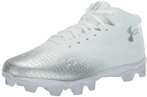 Under Armour Herren Spotlight Franchise Rm 4.0 Fußballschuh, (100) Weiß/Weiß/Metallic-Silber, 47.5 EU