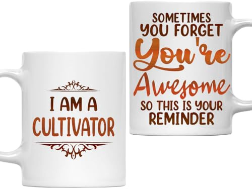 MONIZILUCKY Cultivator Mug - 11oz White Ceramic Coffee Cup - Gifts for Cultivator, Office Women Men, Work Friends, Coworkers - Birthday Christmas