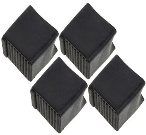 HEMOTON 4 Pièces Couvre Pieds D'échelle en Caoutchouc Antidérapant pour Sécurité Optimale, Pieds d'Échelle Tapis Caoutchouc pour Échelle, Mat Échelle Pieds pour Intérieur pour Échelles Télescopiques