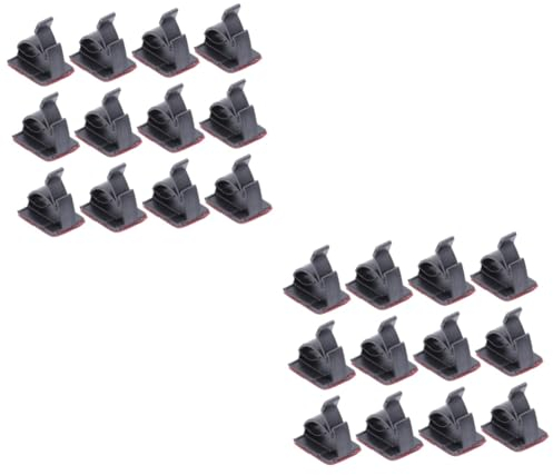 DOITOOL 200stücke Doppelseitige Selbstklebende Kabelclips Verstellbare Kabelorganizer Für Effizientes Kabelmanagement Für Schreibtisch Nachttisch Und Schwarz