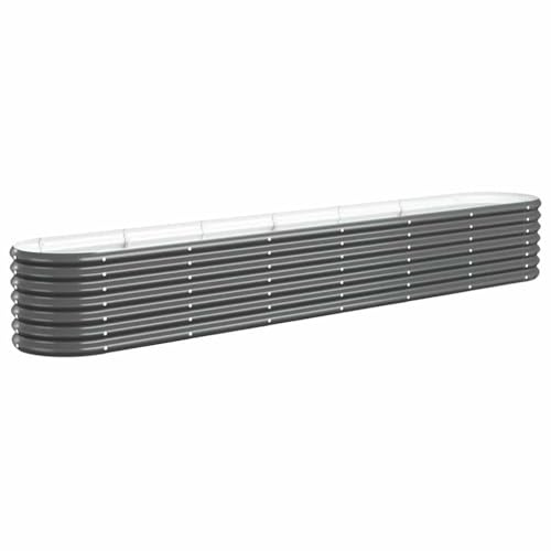 vidaXL Hochbeet Verzinkter Stahl 260x40x36 cm Anthrazit