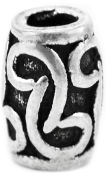Windalf Haar- & Bartperle ELWEN 6 mm Bohemian Ornamentik 925 Sterlingsilber