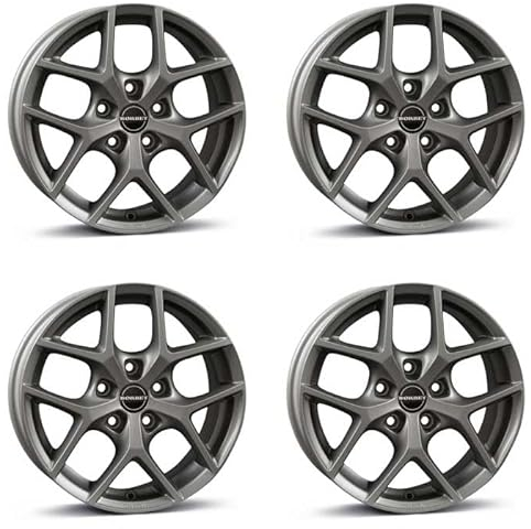 4x Borbet Felgen Y 6.5x16 ET44 5x114.3 titan matt kompatibel mit Dacia Duster