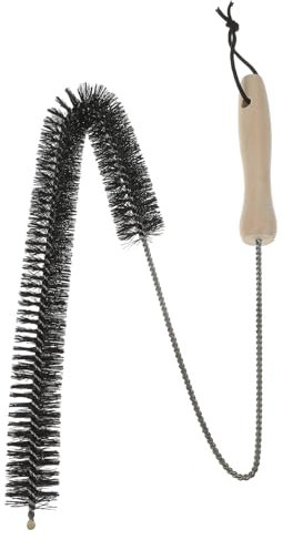 TOPBATHY Cepillo Limpiador de Ventilación para Secadora con Mango de Madera Antideslizante Eje Flexible de Alambre para Eliminar y Limpieza de Polvo Electrodomésticos Herramienta de