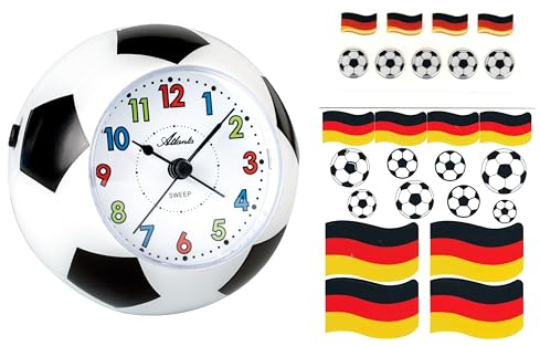 Atlanta Fußball Wecker + Sticker Aufkleber Deutschland Fahne - 1199 WM