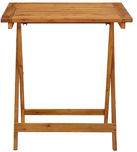 HETFTJN Bierzelttisch Campingtische Stehtische Picknicktisch - Klappbarer Gartentisch 70 x 70 x 75 cm Massivholz Akazie für Speisesaal Aufenthaltsraum Outdoor Garten