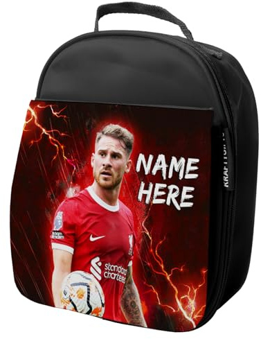 KRAFTYGIFTS Personalised Mac Allister Lunch Bag Liverpool Football Legend Boys School Nursery Insulated Lunchie Box Lunchbox Snackbox NL42