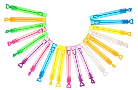 PHENOFICE Bunte Bubble Wands Nachfüllbare Leere Seifenblasenstäbe Für Seifenblasen Mischfarben Perfekt Für Hochzeiten Partys Und Feste